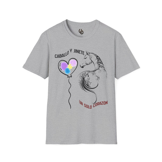 Camiseta Unicorn Heart - Diseño "Caballo y Jinete" - Amor en Español
