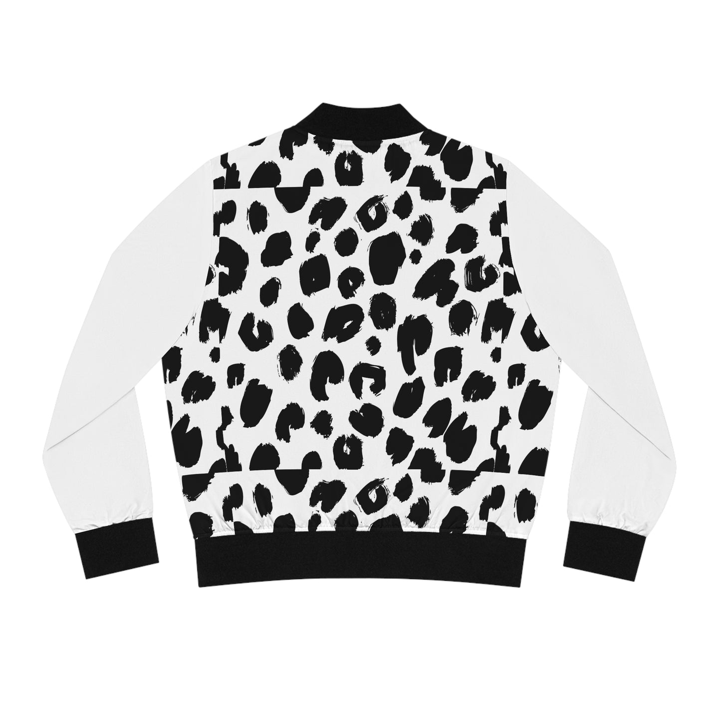 Chaqueta Bomber con Detalle Caballo - Espalda de Leopardo para Mujer (AOP)