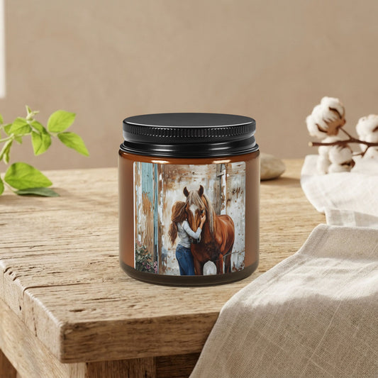 Vela de Soja en Frasco Ámbar: Calidez Artesanal y Aromas Naturales