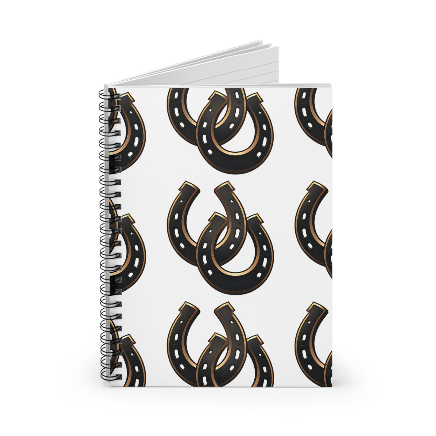 01-Diario Tapa Dura Resistente | Diseño Herraduras Vintage