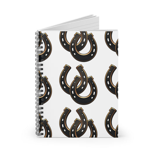 01-Diario Tapa Dura Resistente | Diseño Herraduras Vintage